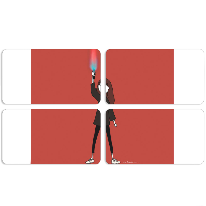 Магнитные фотопазлы 90 на 50 набор 4 штуки 