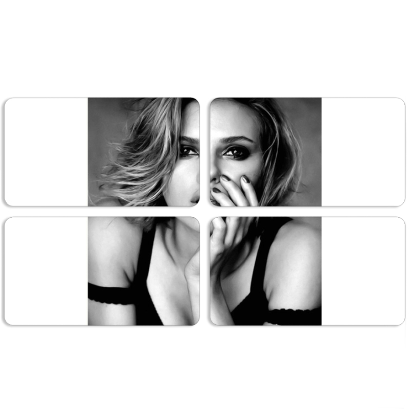 Магнитные фотопазлы 90 на 50 набор 4 штуки 