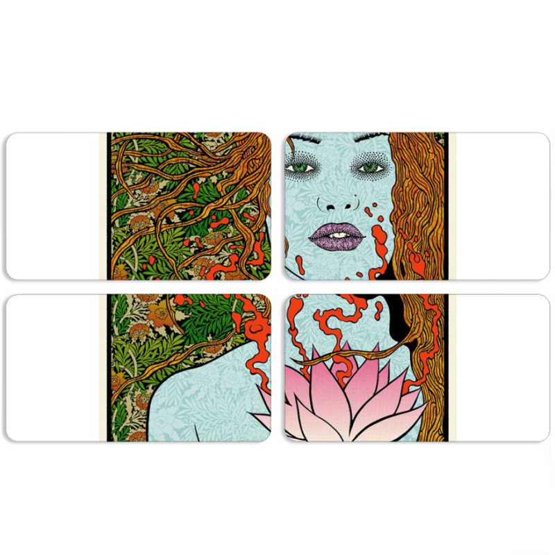 Магнитные фотопазлы 90 на 50 набор 4 штуки 