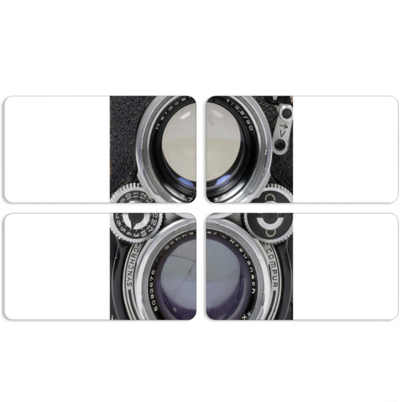 Магнитные фотопазлы 90 на 50 набор 4 штуки Rolleiflex