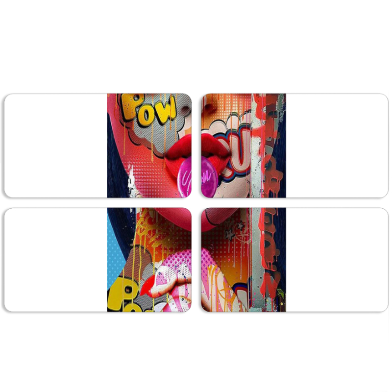 Магнитные фотопазлы 90 на 50 набор 4 штуки Colorful Girl