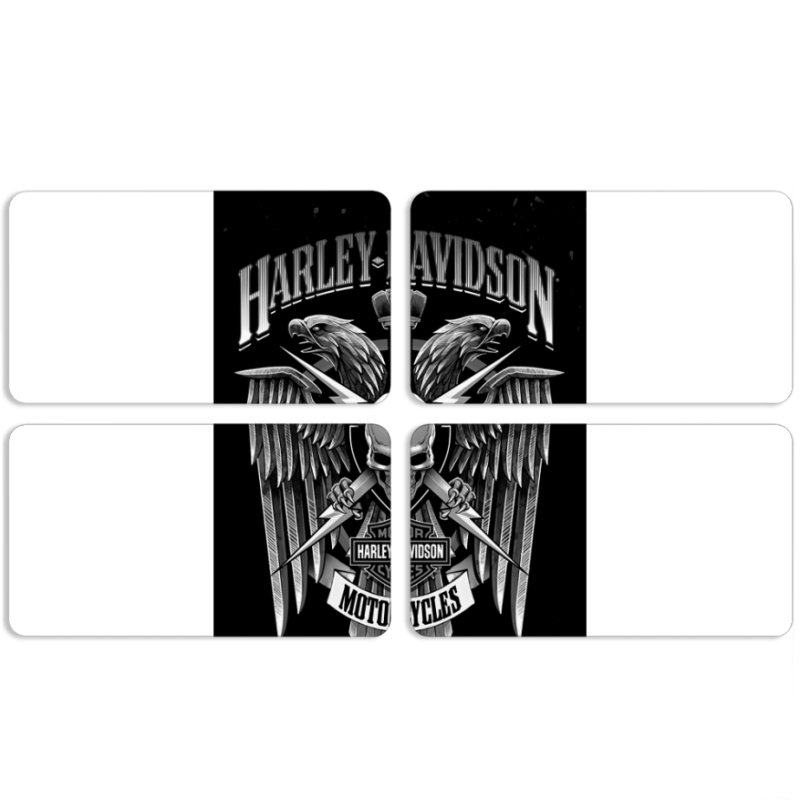 Магнитные фотопазлы 90 на 50 набор 4 штуки Harley Davidson