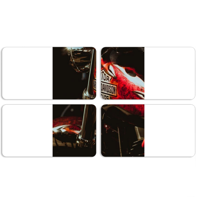 Магнитные фотопазлы 90 на 50 набор 4 штуки Harley