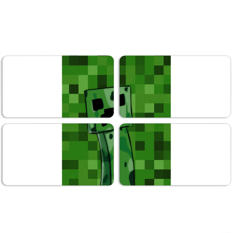 Магнитные фотопазлы 90 на 50 набор 4 штуки Minecraft Creeper