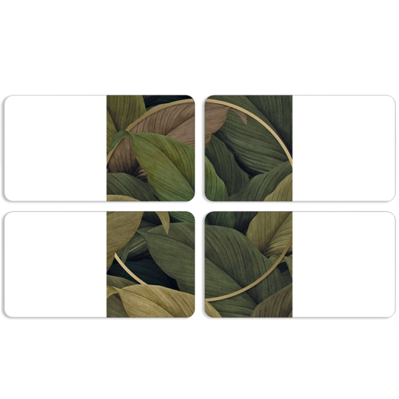 Магнитные фотопазлы 90 на 50 набор 4 штуки Leaf