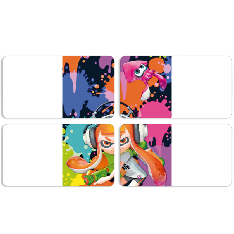 Магнитные фотопазлы 90 на 50 набор 4 штуки Splatoon Inklings