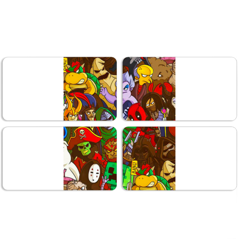 Магнитные фотопазлы 90 на 50 набор 4 штуки Злодеи