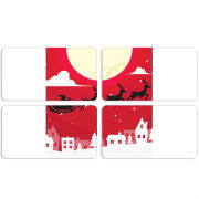 Магнитные фотопазлы 90 на 50 набор 4 штуки 