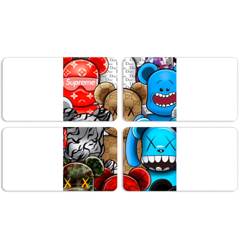 Магнитные фотопазлы 90 на 50 набор 4 штуки Find your bear