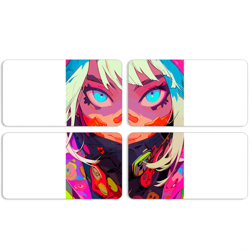 Магнитные фотопазлы 90 на 50 набор 4 штуки 