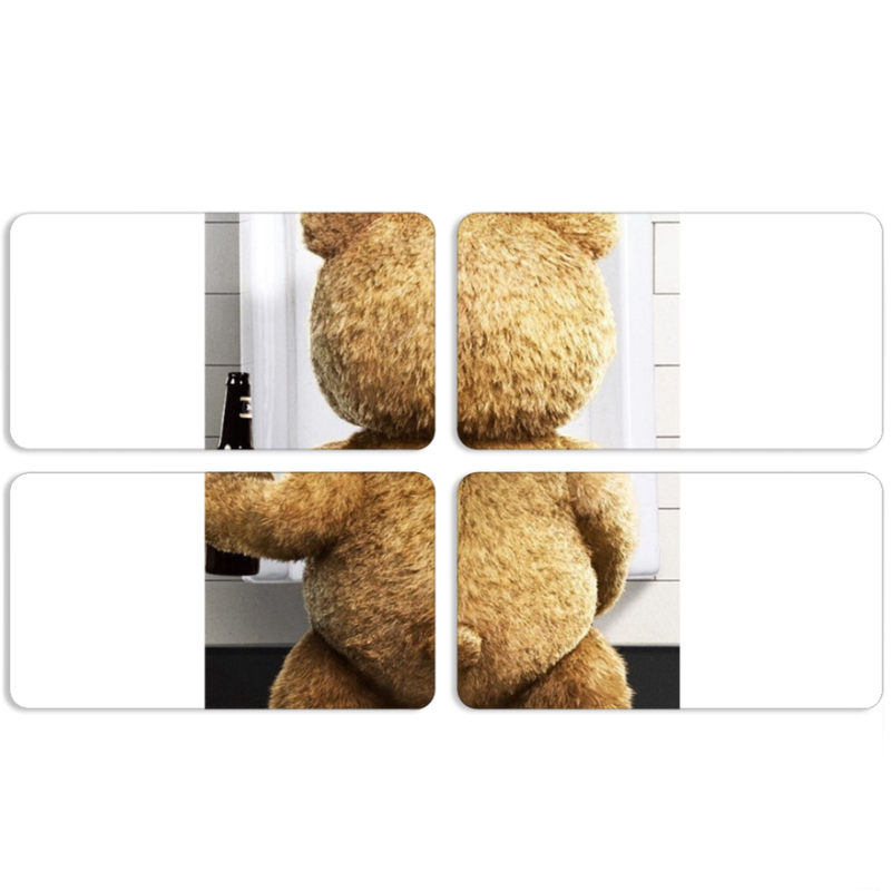 Магнитные фотопазлы 90 на 50 набор 4 штуки 