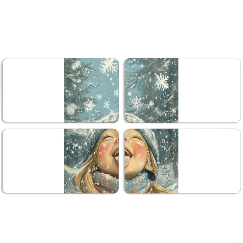 Магнитные фотопазлы 90 на 50 набор 4 штуки Смак дитинства