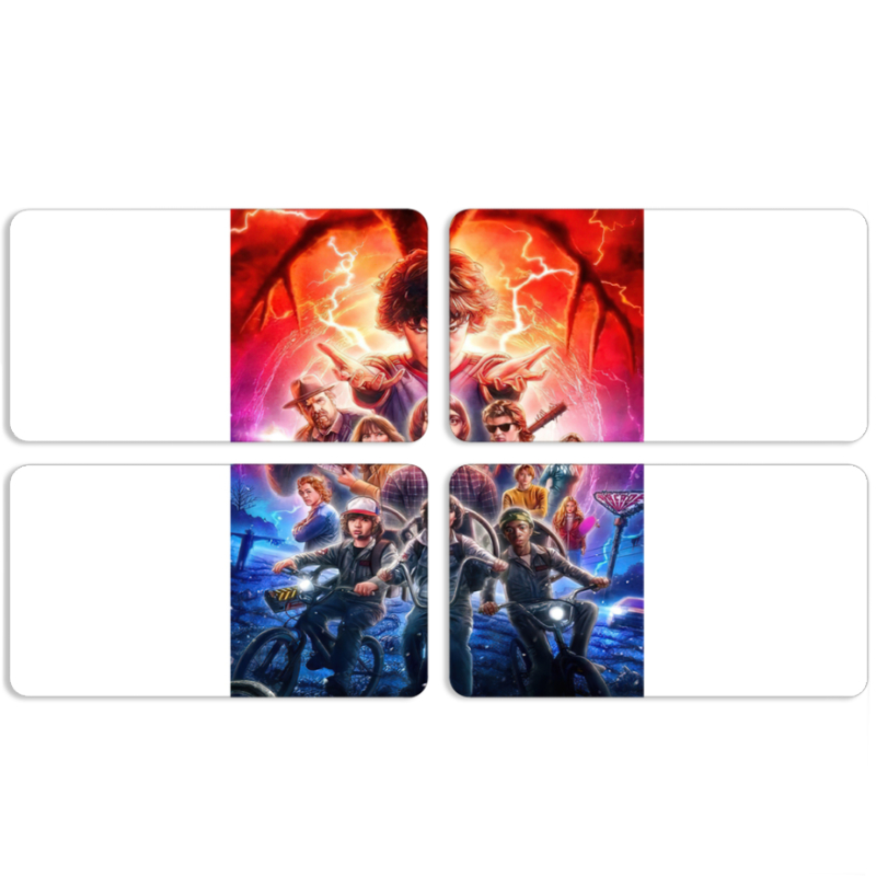 Магнитные фотопазлы 90 на 50 набор 4 штуки 