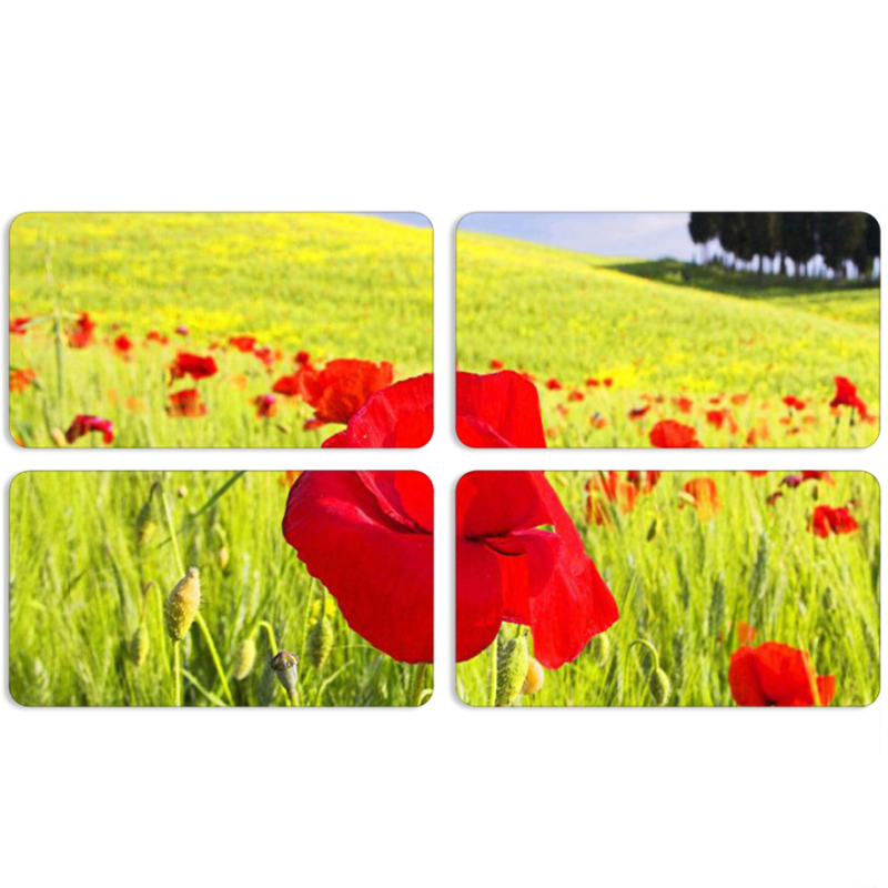 Магнитные фотопазлы 90 на 50 набор 4 штуки Мак