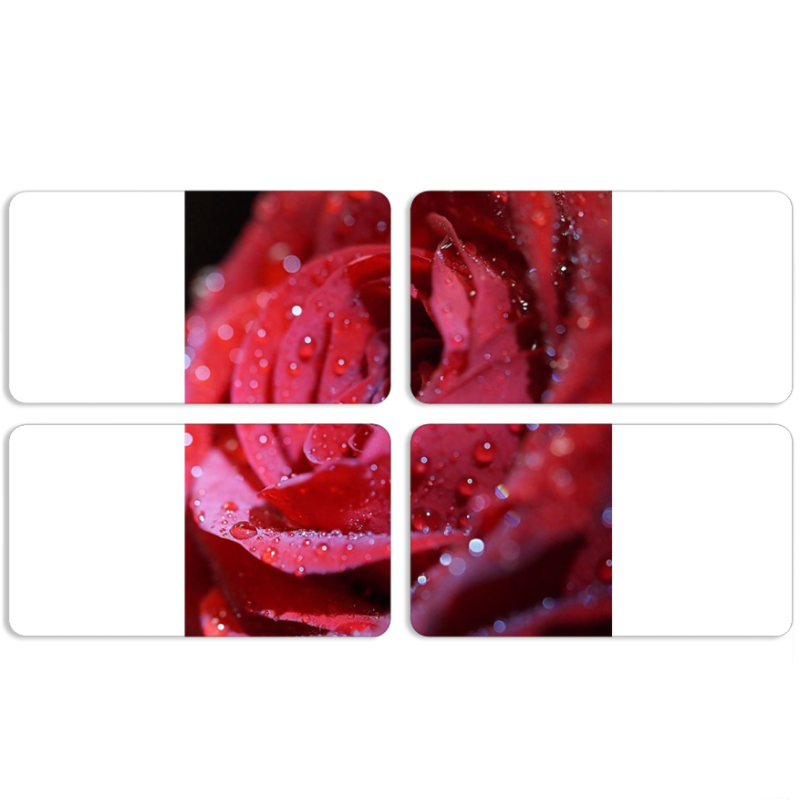 Магнитные фотопазлы 90 на 50 набор 4 штуки 