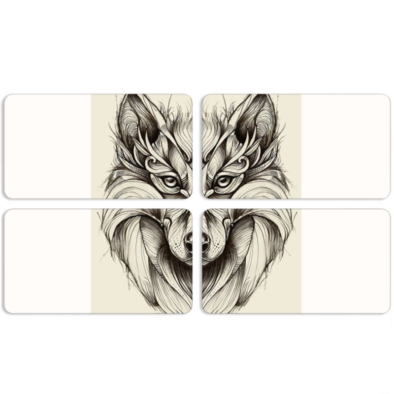 Магнитные фотопазлы 90 на 50 набор 4 штуки 