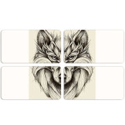 Магнитные фотопазлы 90 на 50 набор 4 штуки 