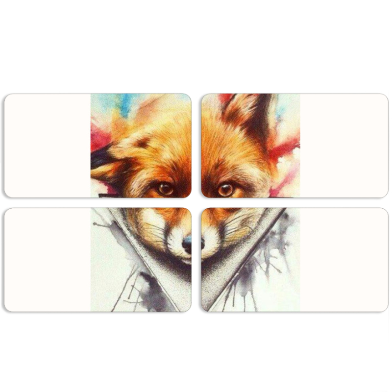 Магнитные фотопазлы 90 на 50 набор 4 штуки 