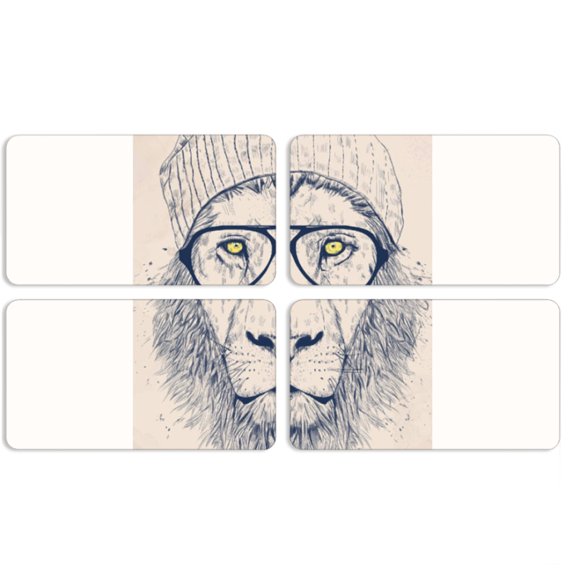 Магнитные фотопазлы 90 на 50 набор 4 штуки 