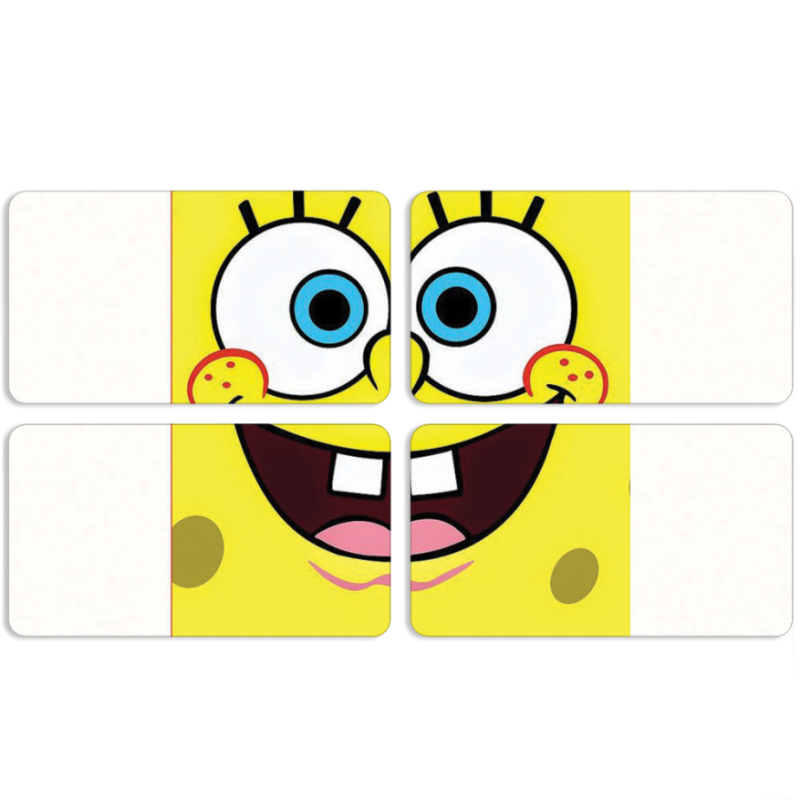 Магнитные фотопазлы 90 на 50 набор 4 штуки 