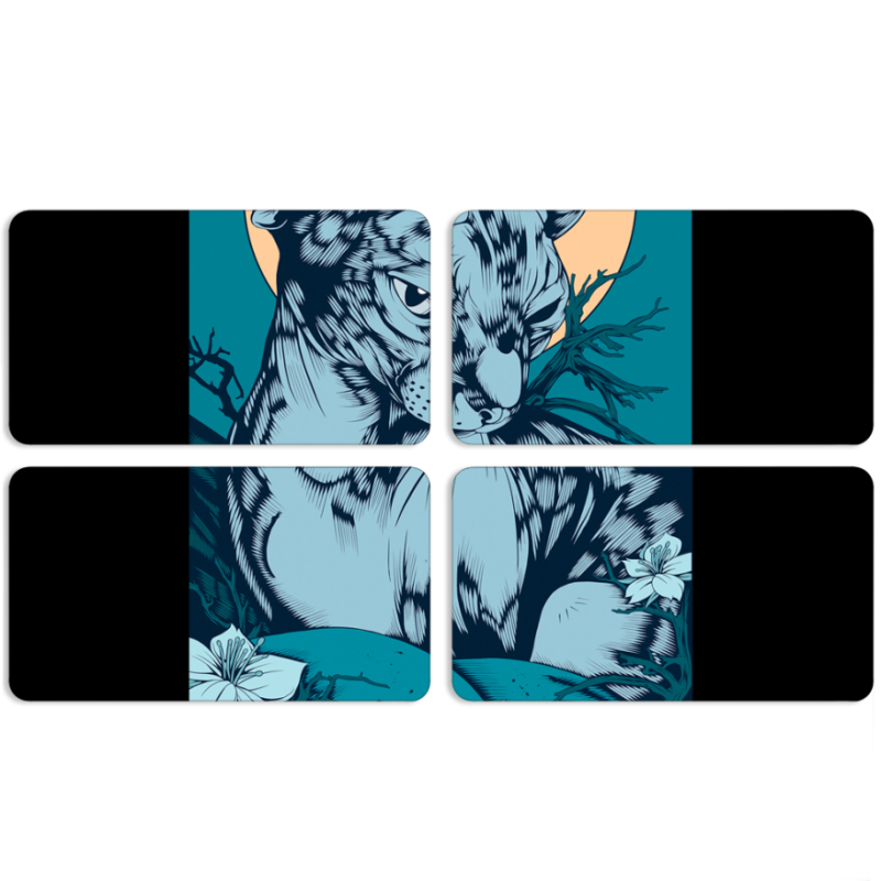 Магнитные фотопазлы 90 на 50 набор 4 штуки 