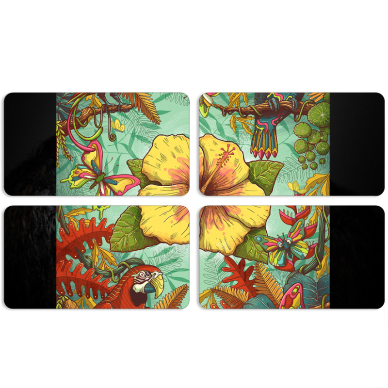 Магнитные фотопазлы 90 на 50 набор 4 штуки 