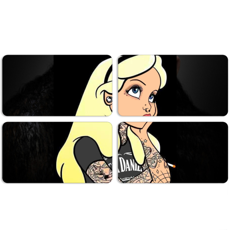 Магнитные фотопазлы 90 на 50 набор 4 штуки 