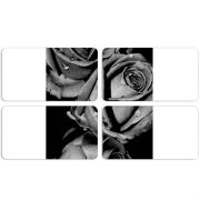 Магнитные фотопазлы 90 на 50 набор 4 штуки Black and White Roses