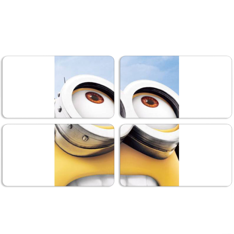 Магнитные фотопазлы 90 на 50 набор 4 штуки 