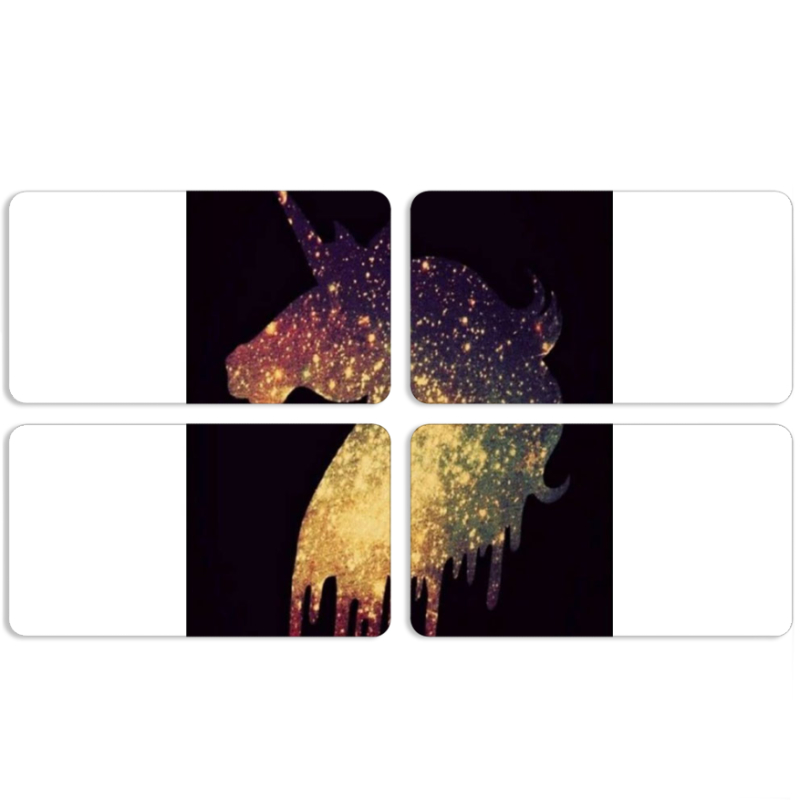 Магнитные фотопазлы 90 на 50 набор 4 штуки 