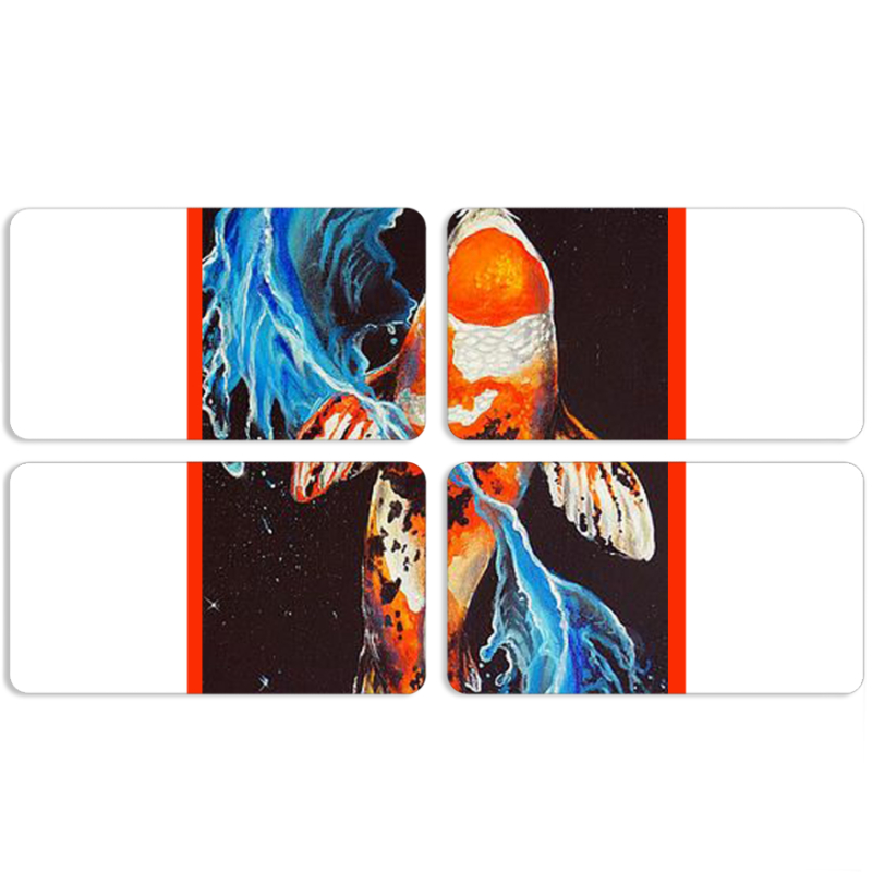 Магнитные фотопазлы 90 на 50 набор 4 штуки 