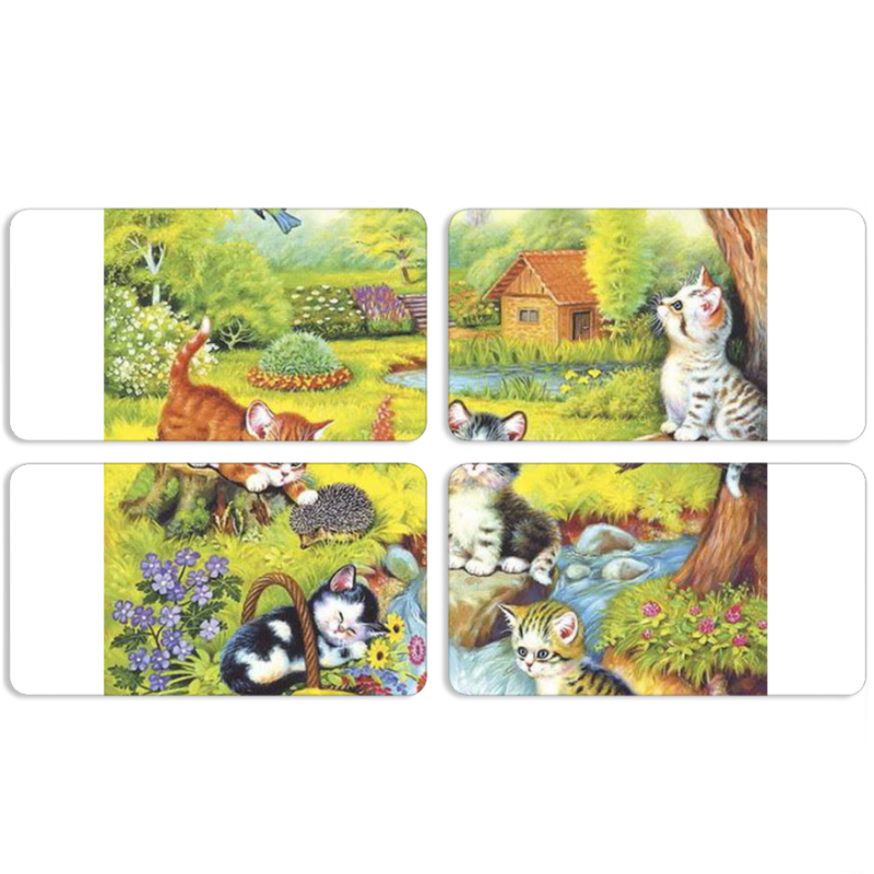 Магнитные фотопазлы 90 на 50 набор 4 штуки 