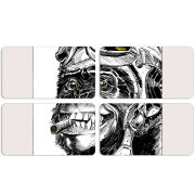 Магнитные фотопазлы 90 на 50 набор 4 штуки 