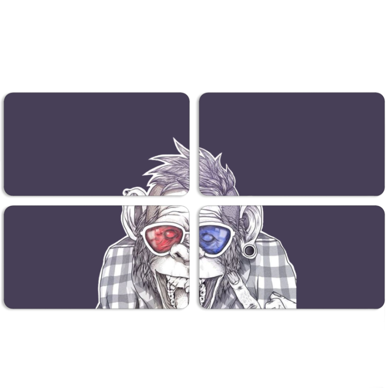 Магнитные фотопазлы 90 на 50 набор 4 штуки 