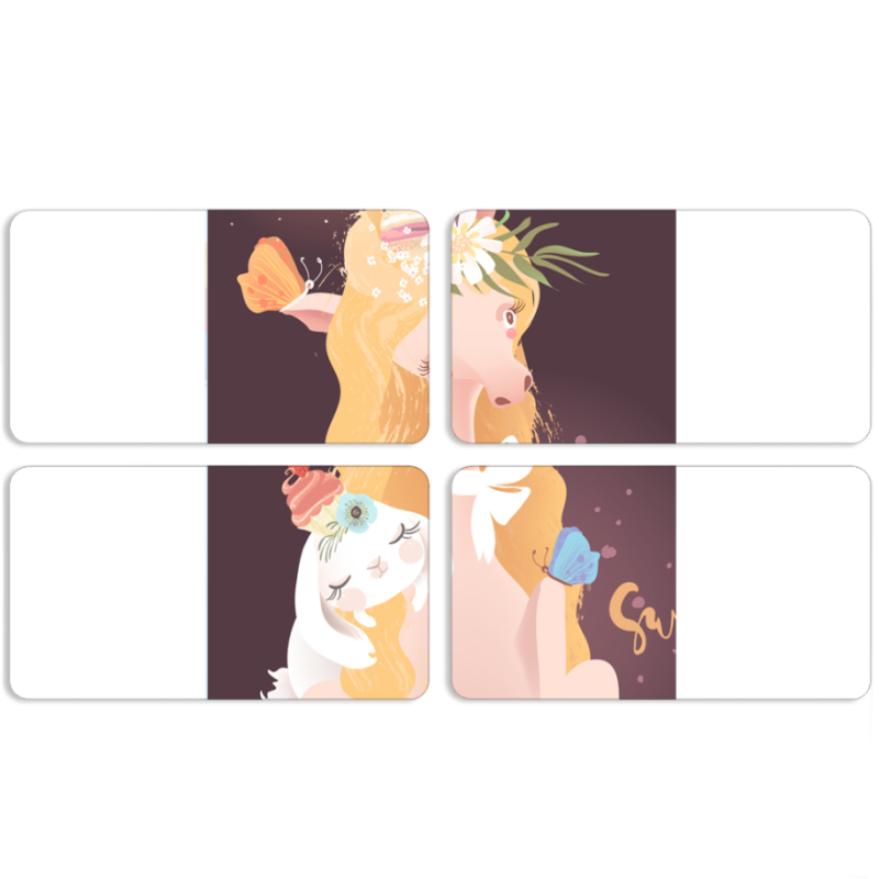 Магнитные фотопазлы 90 на 50 набор 4 штуки 