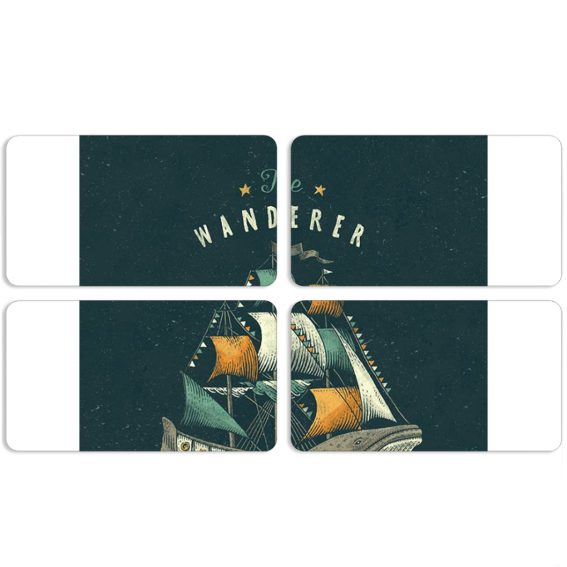 Магнитные фотопазлы 90 на 50 набор 4 штуки 