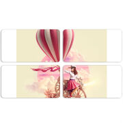 Магнитные фотопазлы 90 на 50 набор 4 штуки 