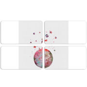 Магнитные фотопазлы 90 на 50 набор 4 штуки 