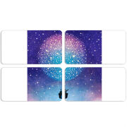 Магнитные фотопазлы 90 на 50 набор 4 штуки 