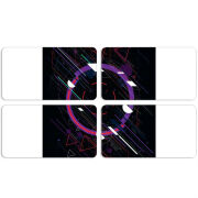 Магнитные фотопазлы 90 на 50 набор 4 штуки 