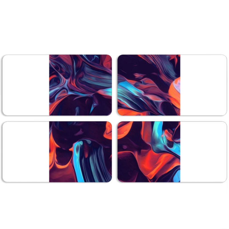 Магнитные фотопазлы 90 на 50 набор 4 штуки 