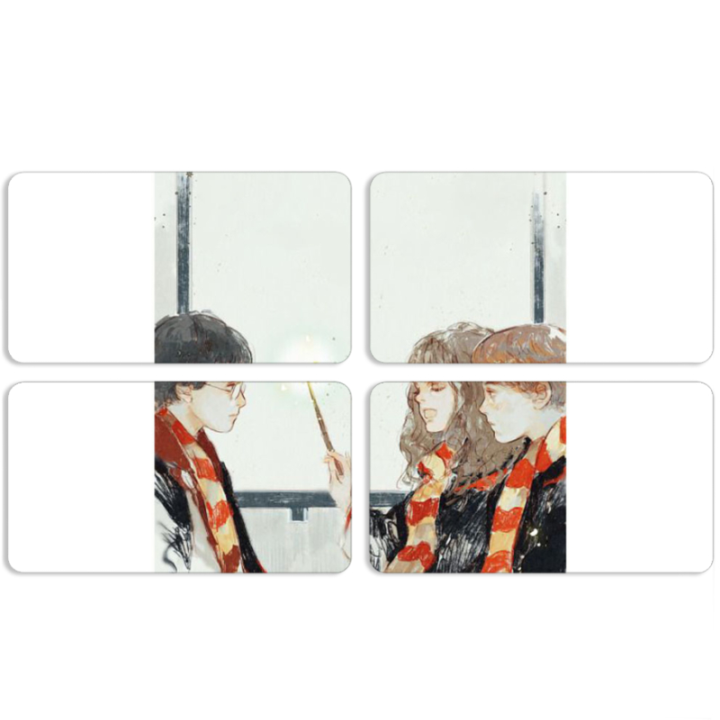 Магнитные фотопазлы 90 на 50 набор 4 штуки 