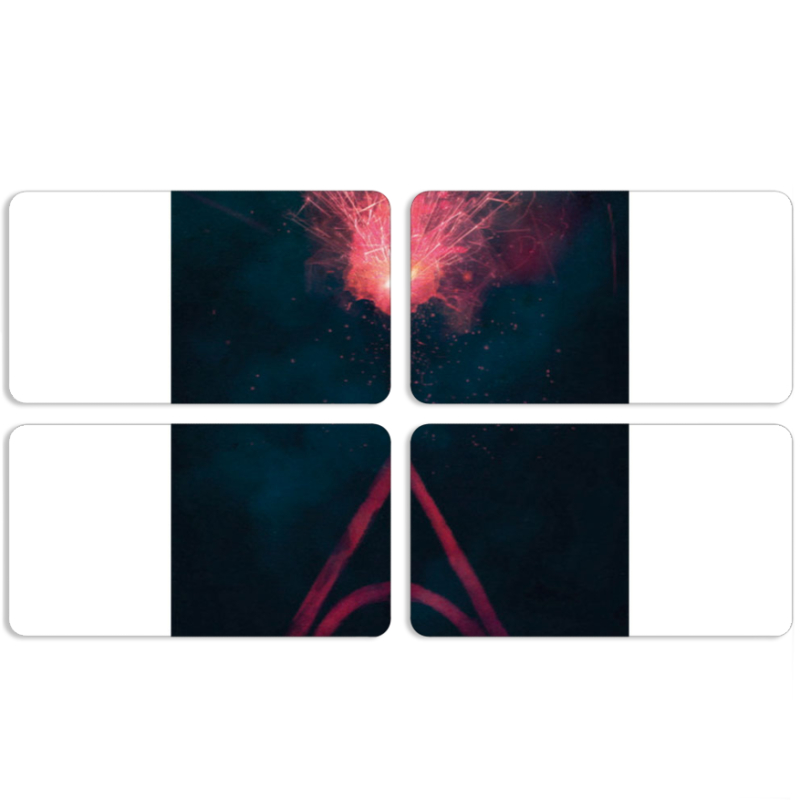 Магнитные фотопазлы 90 на 50 набор 4 штуки 