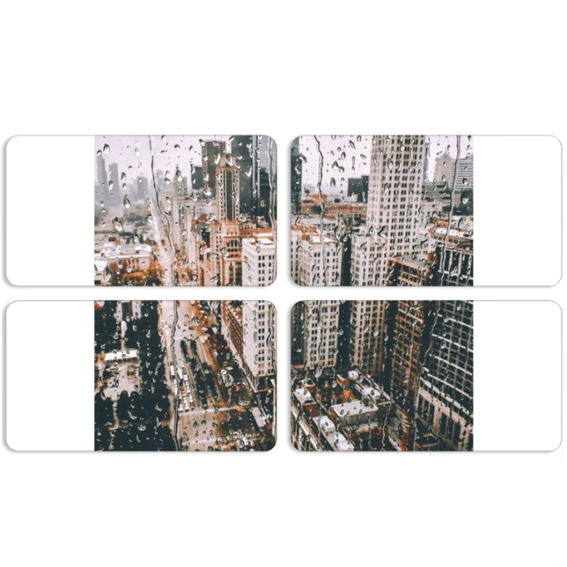 Магнитные фотопазлы 90 на 50 набор 4 штуки 