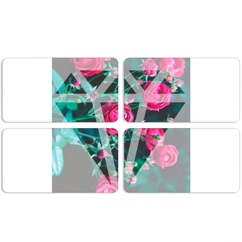 Магнитные фотопазлы 90 на 50 набор 4 штуки 