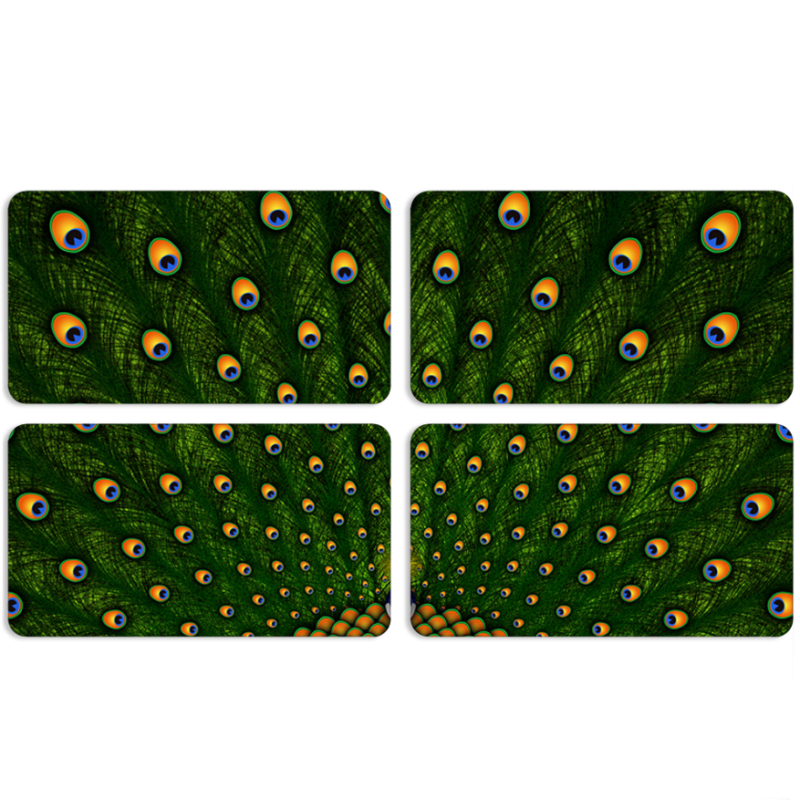 Магнитные фотопазлы 90 на 50 набор 4 штуки Peacocks Tail