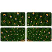 Магнитные фотопазлы 90 на 50 набор 4 штуки Peacocks Tail