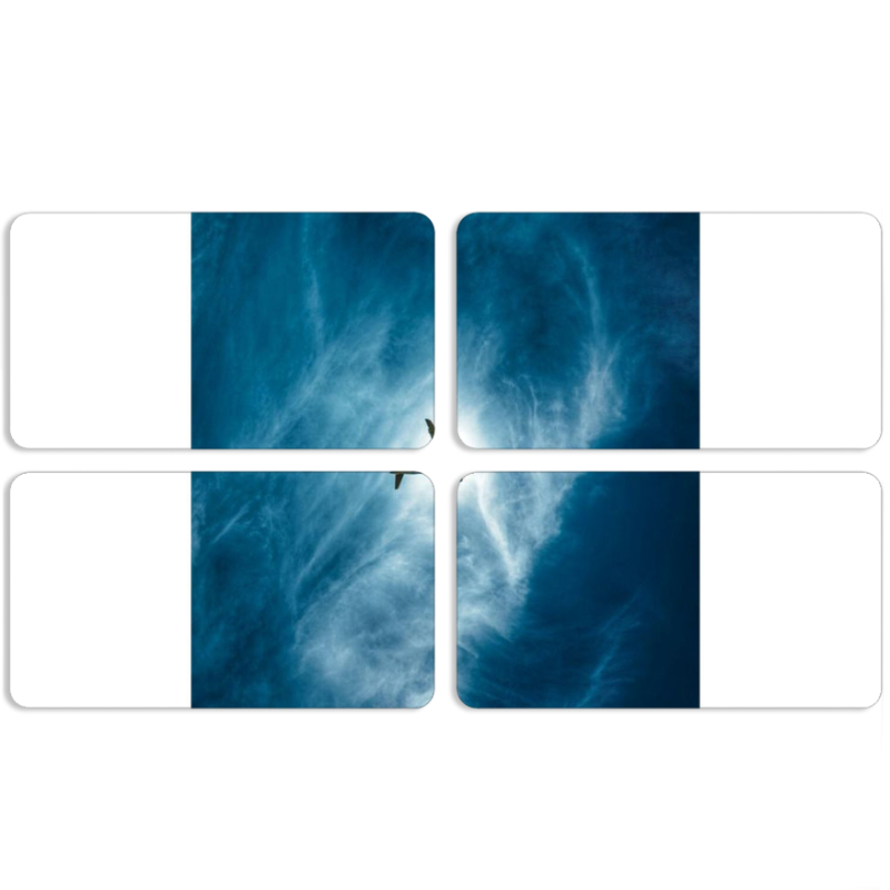 Магнитные фотопазлы 90 на 50 набор 4 штуки 