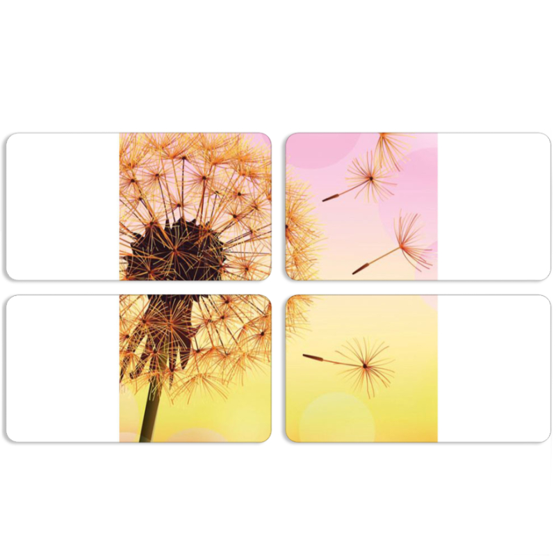 Магнитные фотопазлы 90 на 50 набор 4 штуки 