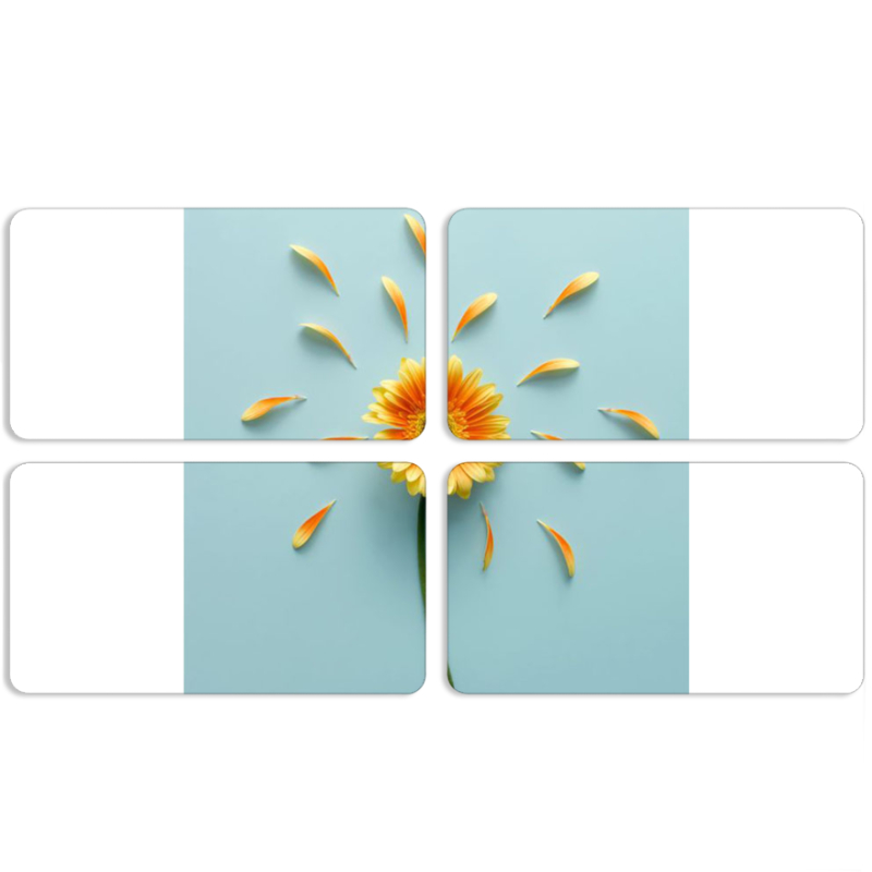 Магнитные фотопазлы 90 на 50 набор 4 штуки 